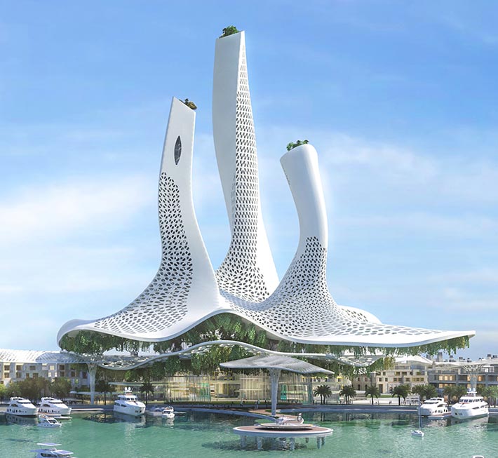 Pristine tower, Middle East