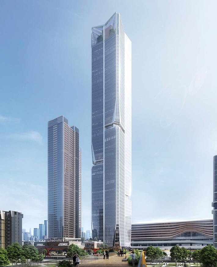 Office complex by Aedas, Shenzhen, China