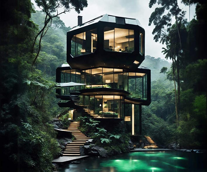 Black Diamond House, Ramsar, Iran