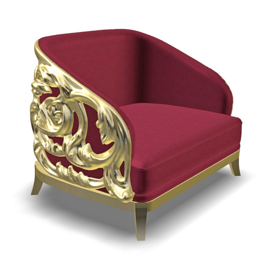 versache armchair 3D Model Preview #0d3444bf