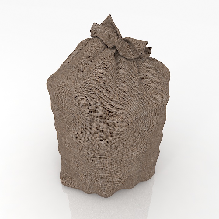 Sack 3D model large preview