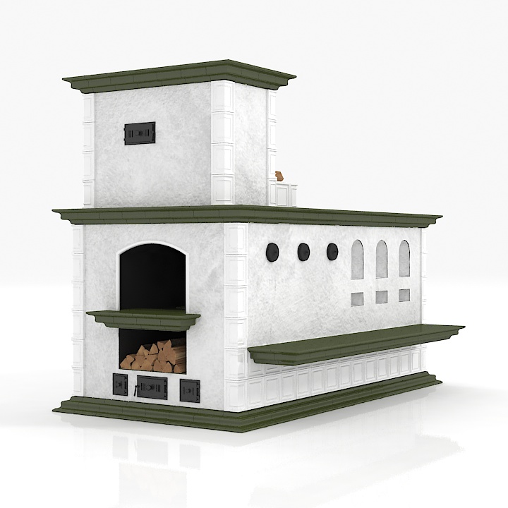 russian stove 3D Model Preview #7e72fa30