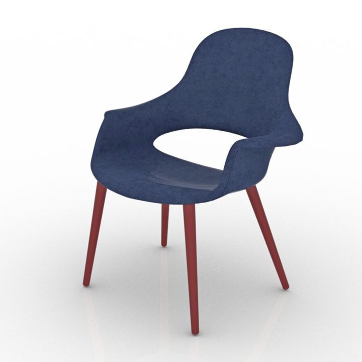 vitra organic chair charles & ray eames 3D Model Preview #f36c9335