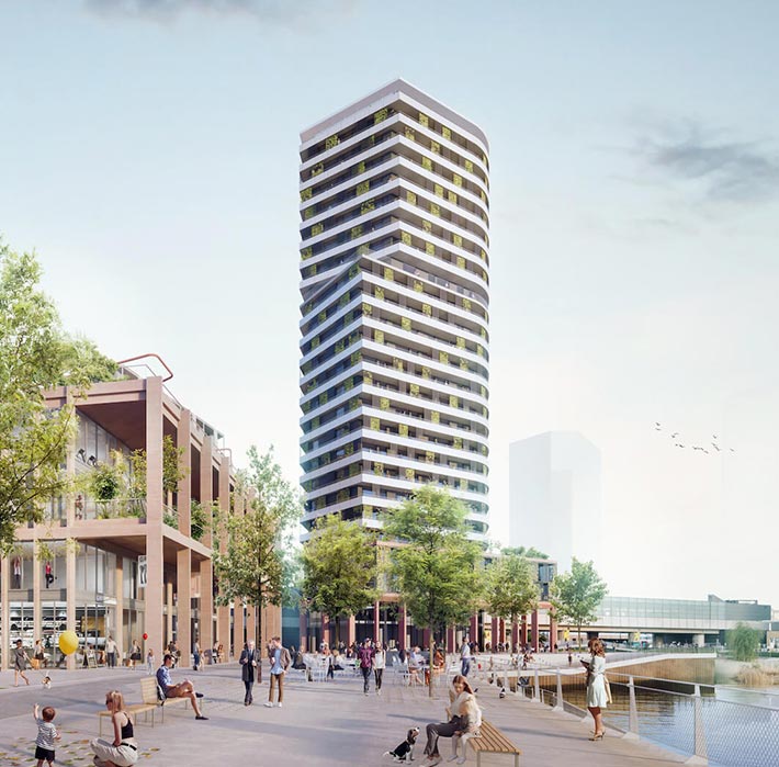 Pier 05 residential high-rise complex, Vienna, Austria