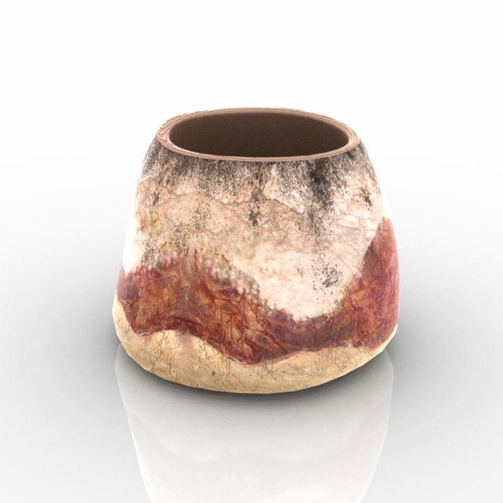 woodfired conic collection vases 4 3D Model Preview #8bdf5b9f