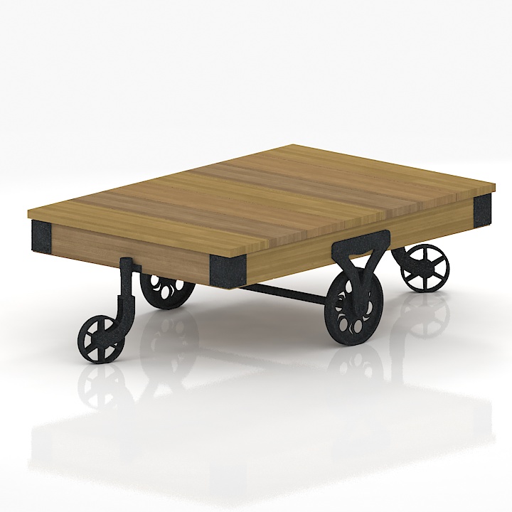Table 3D model large preview