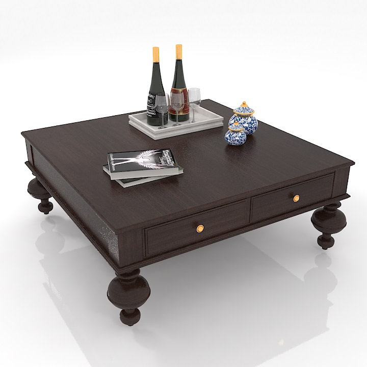 wayfair coffee table 04 3D Model Preview #39bfd070