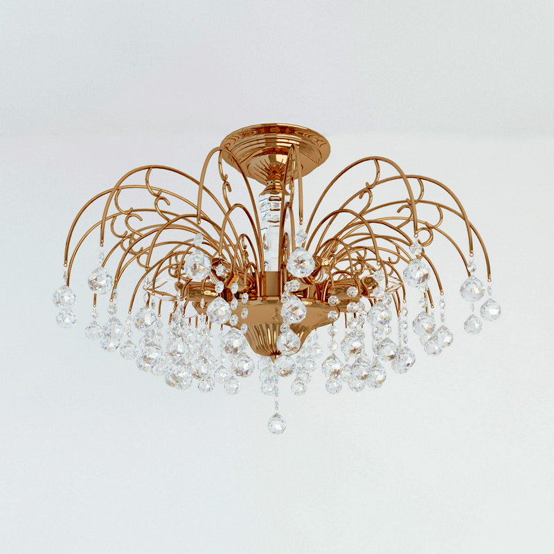 luster wunderlicht elegance wl127-08kg chandelier 3D Model Preview #1a29e423