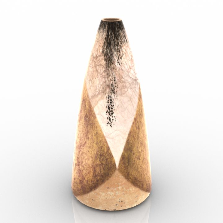 woodfired conic collection vases 2 3D Model Preview #0091d020