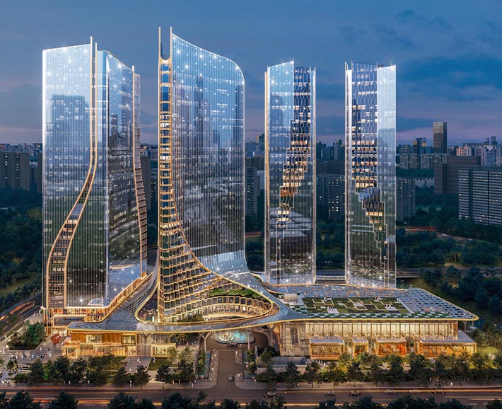 Hiwell Amber Centre by UNStudio, Hangzhou, China