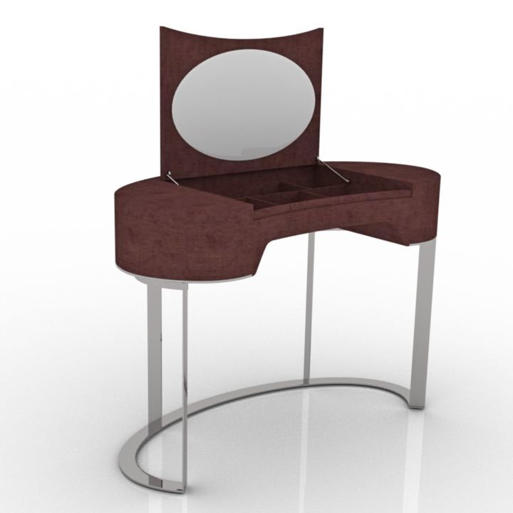 Dressing table 3D model large preview