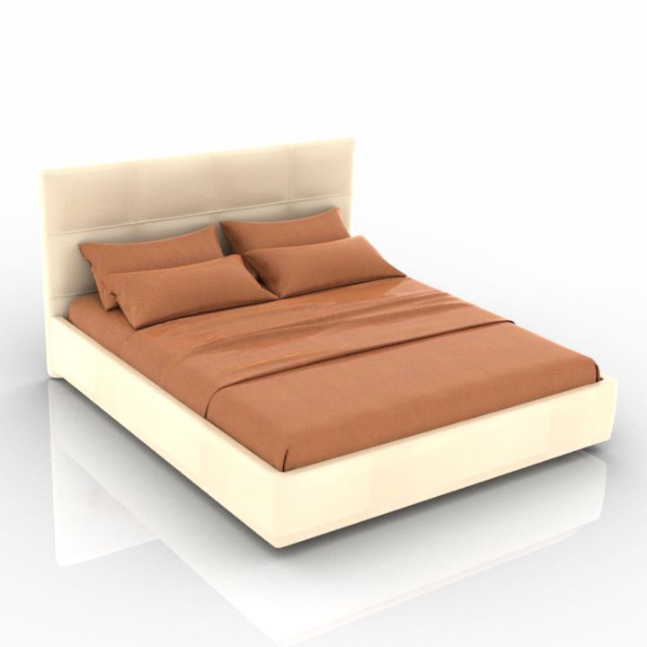 askona elisa bed 3D Model Preview #3198b65a