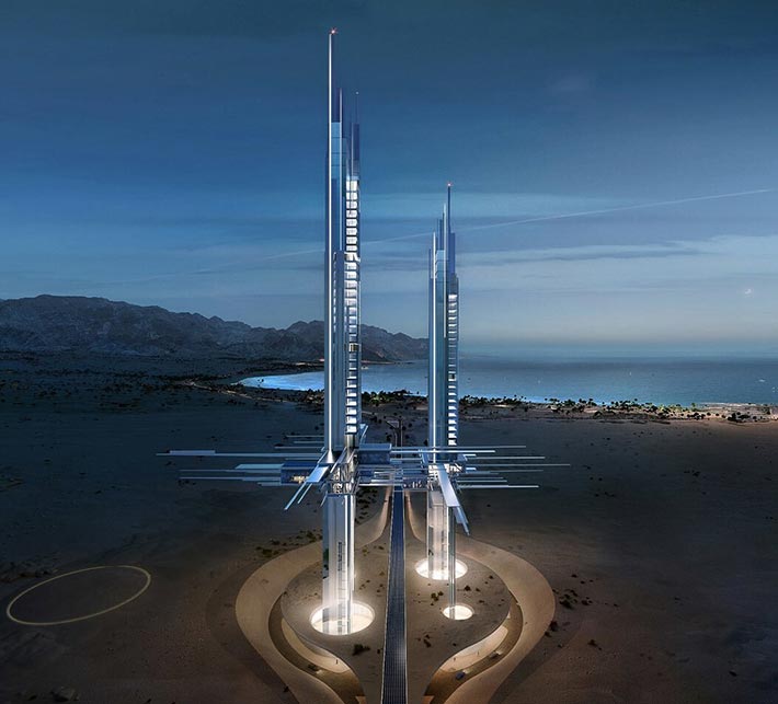 New skyscrapers for Epicon resort by NEOM, Saudi Arabia
