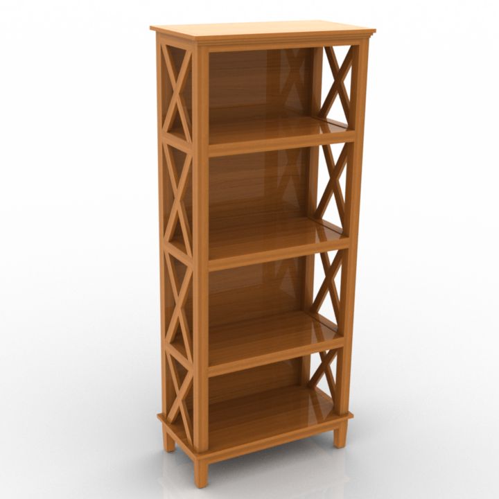 ashley burkesville bookcase 3D Model Preview #57547d87