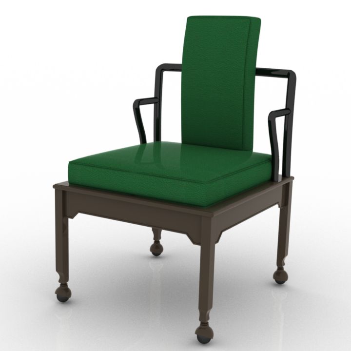 asian modern black lacquer dining chairs 3D Model Preview #5811dc7a