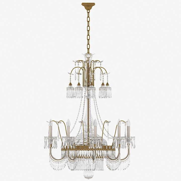 Chandelier 3D model large preview
