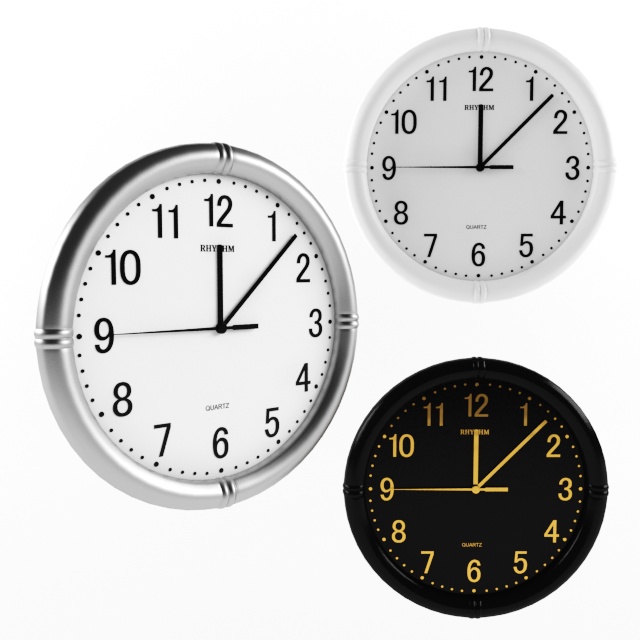 Clock 3D model large preview