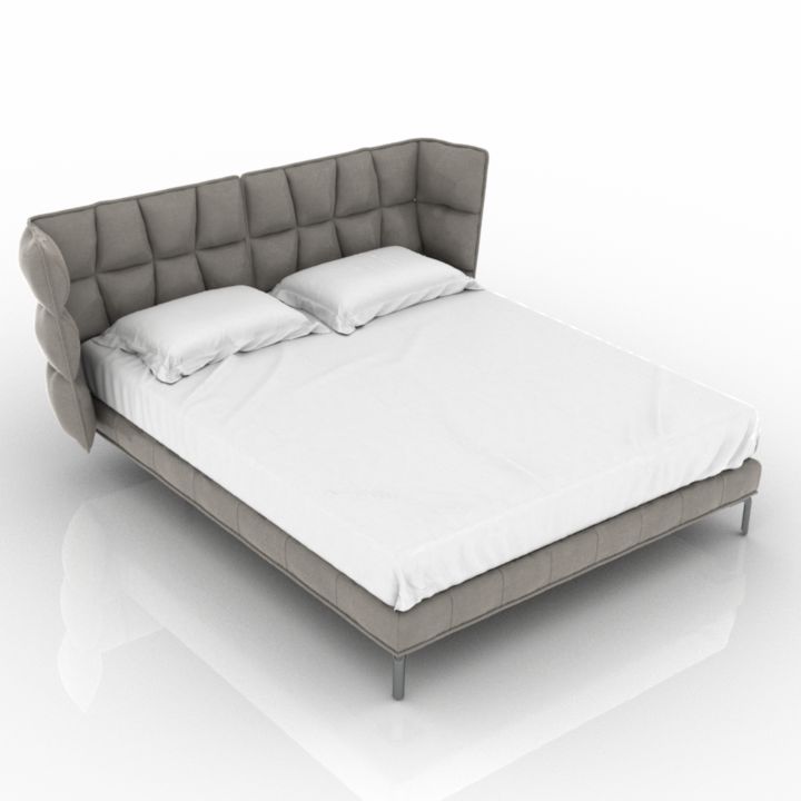 b&b italia husk bed 3D Model Preview #7484e012