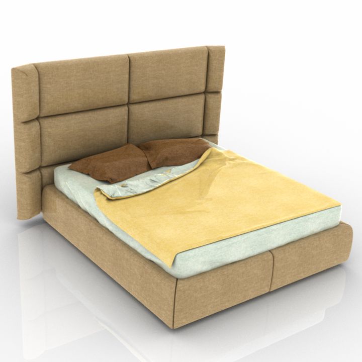 abbracio bed 3D Model Preview #af521713