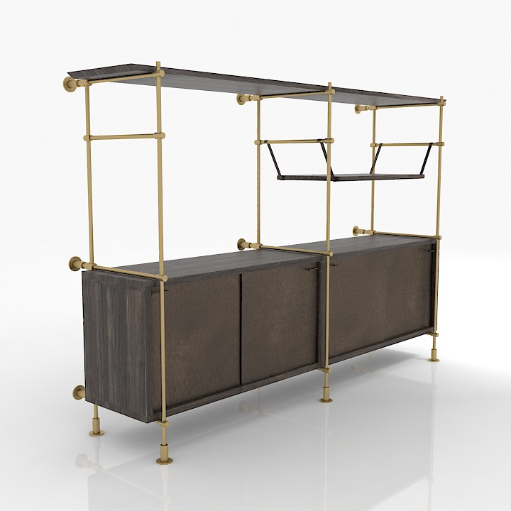 Shelves 3D model large preview