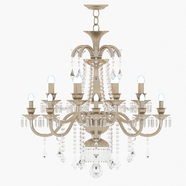 Chandelier 3D model large preview