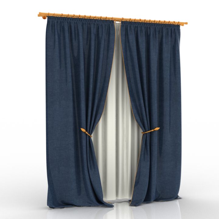 Curtain 3D model large preview