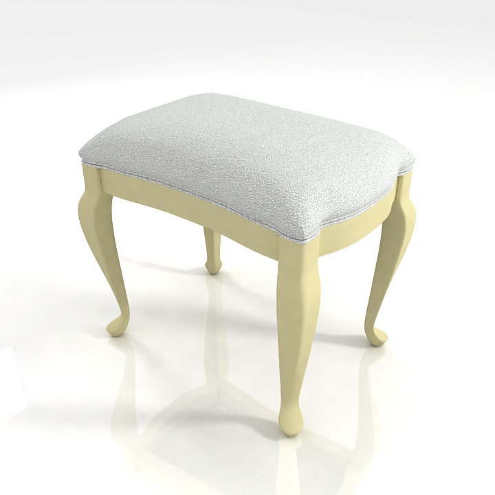 Pouf 3D model large preview