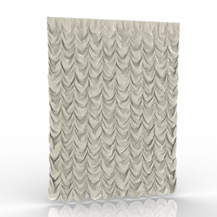 Curtain 3D model large preview