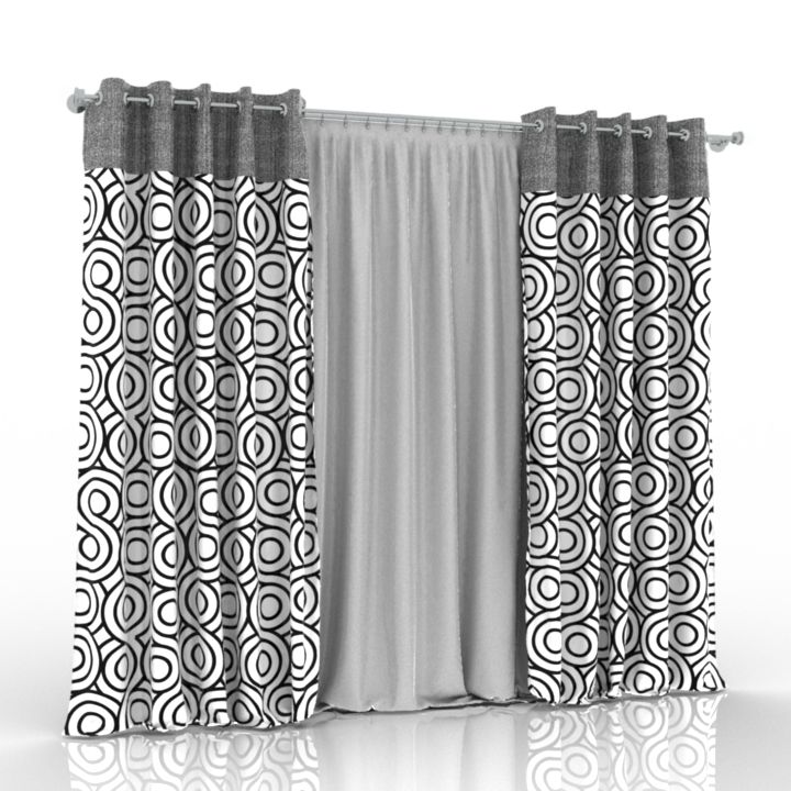 curtains eyelets 3D Model Preview #6c591352