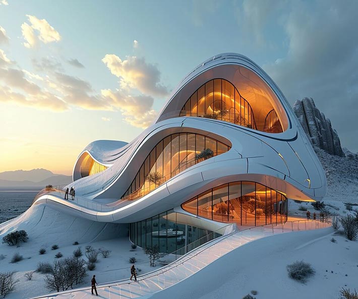 Monte Rosa Hotel in the Alps, Switzerland