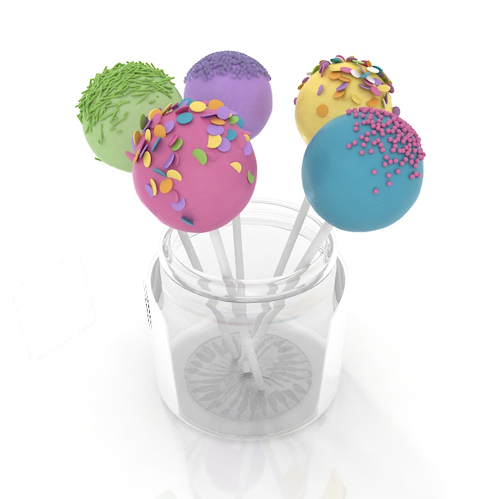 candies sweets set 3D Model Preview #b1f3edb7