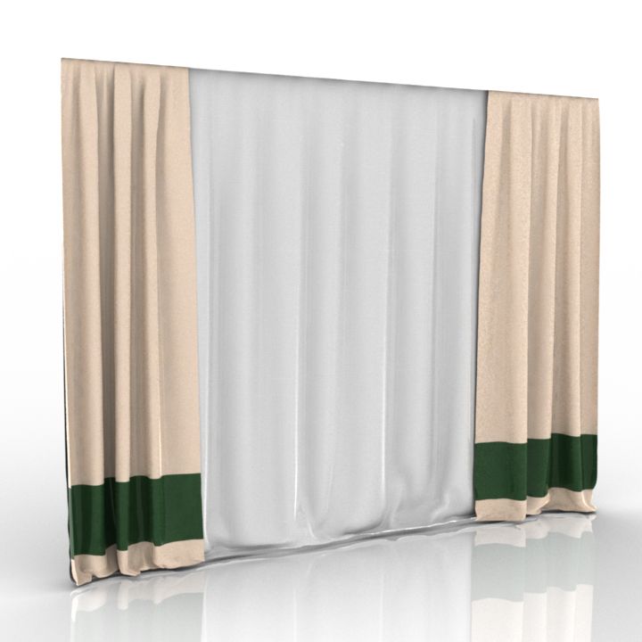 curtain bigline 3D Model Preview #b05d4f95