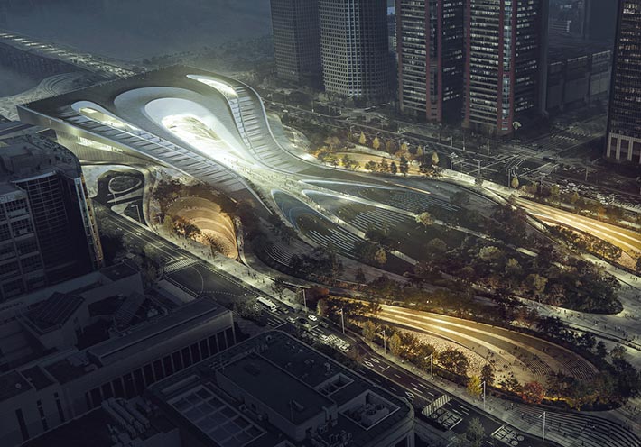 Cultural Center by Zaha Hadid Architects, Seoul, South Korea