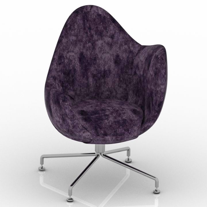 bla station wilmer s armchair 3D Model Preview #6a72994f