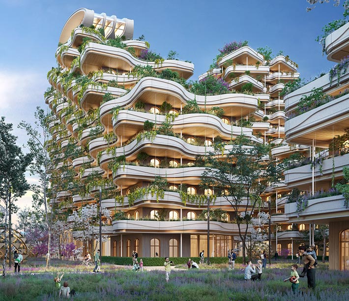 "Old Greenhouses" eco-district, Lake Geneva, Switzerland