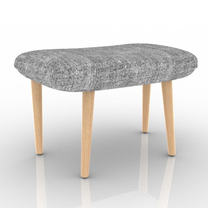 cosmo languid ottoman 3D Model Preview #5a92fb27