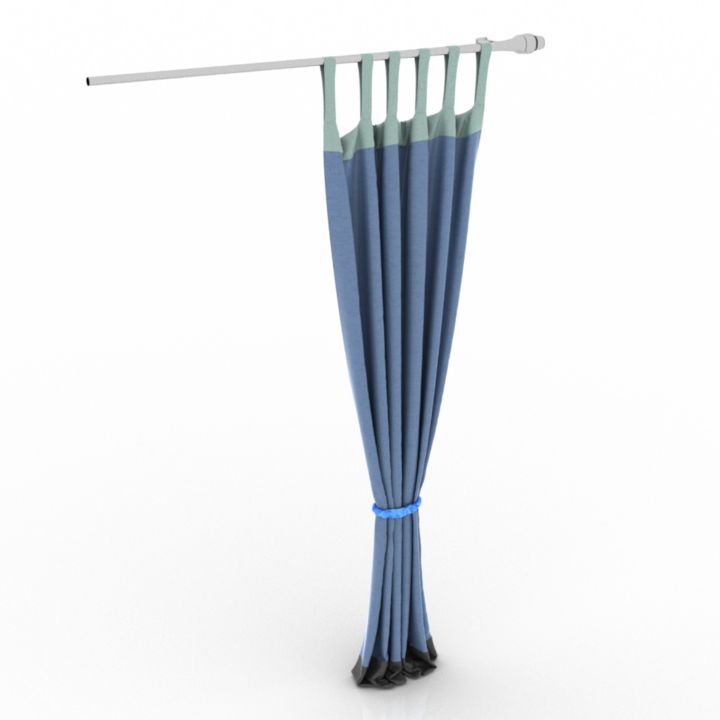 Curtain 3D model large preview