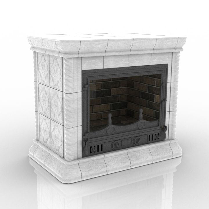Fireplace 3D model large preview
