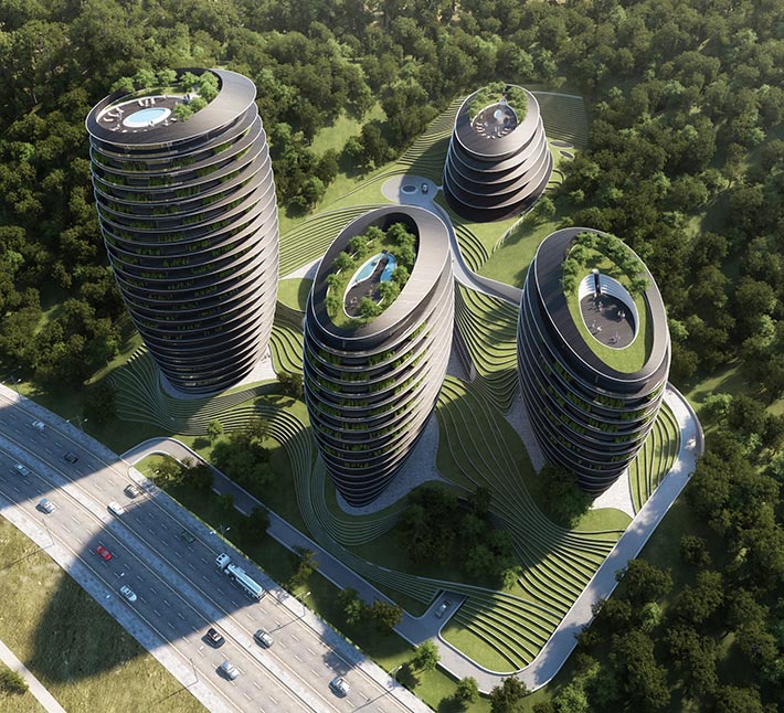 Taiping mixed-use complex, Kunming, China
