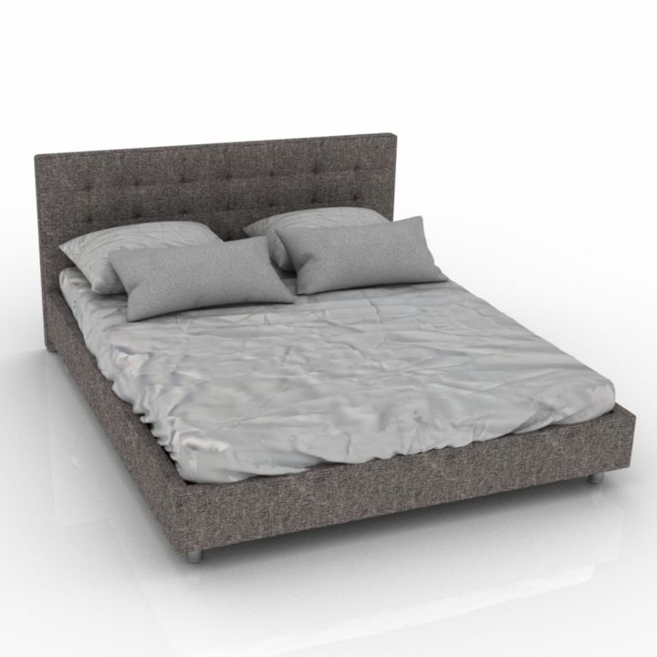 Bed 3D model large preview