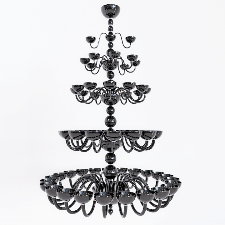 luster glass&glass 2013 c-neo chandelier 3D Model Preview #0a872678