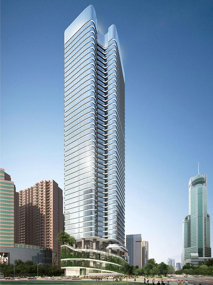 Yanlord Luohu mixed-use development, Shenzhen, China