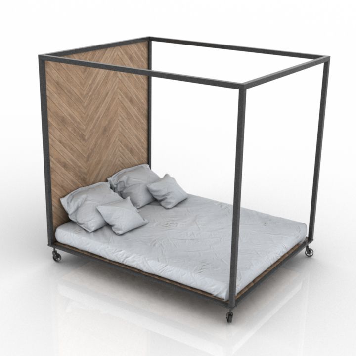 Bed 3D model large preview