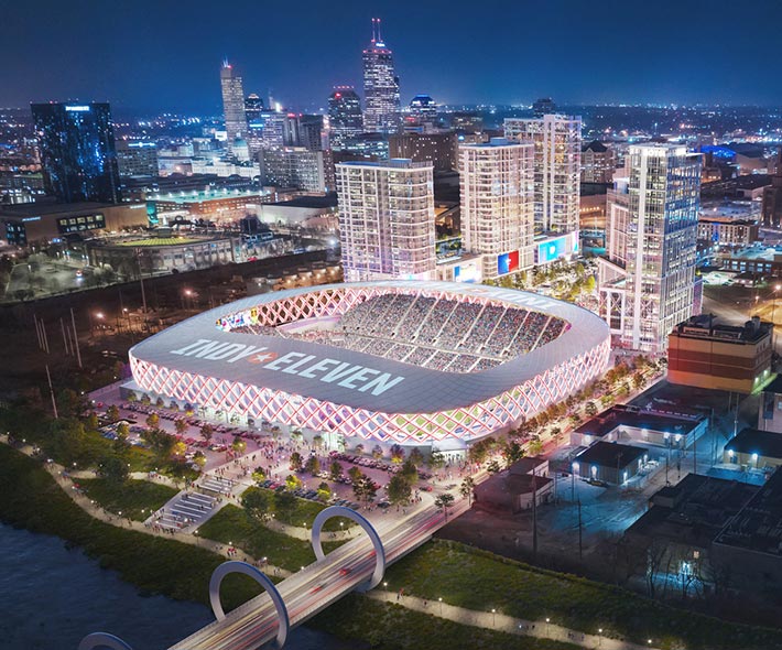 Indy Eleven Stadium by Populous, Indianapolis, IN, USA
