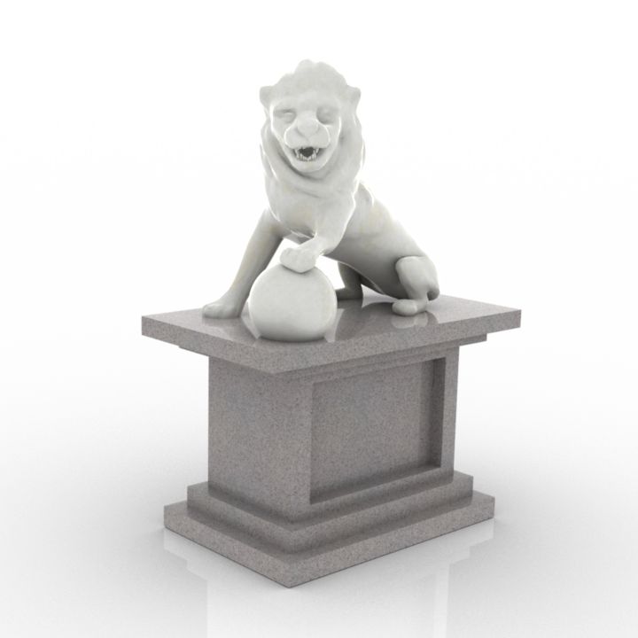 Statue 3D model large preview