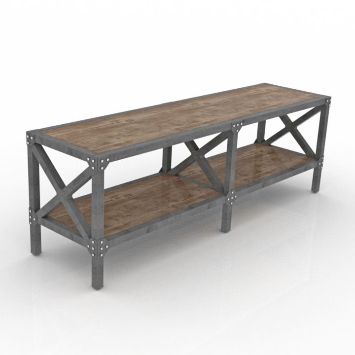 Table 3D model large preview