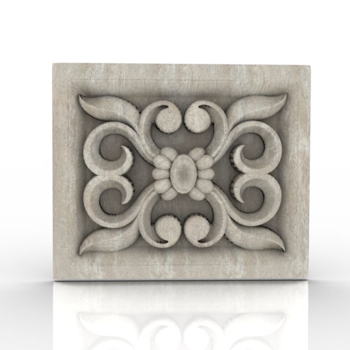 molding decor ornament roset 3D Model Preview #ef670755