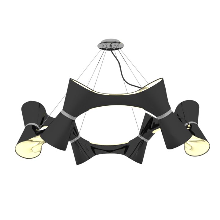 luster mantra ora pendant 12 lights 3D Model Preview #ae6d4058