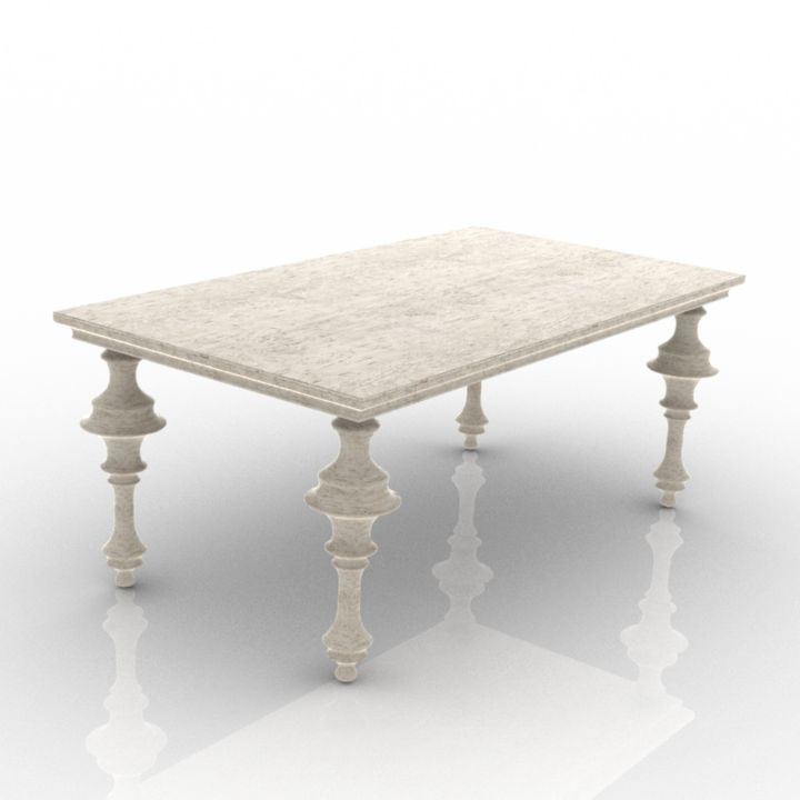 Table 3D model large preview