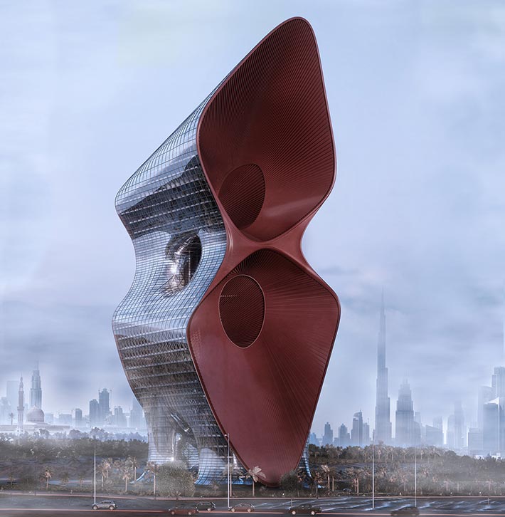 Sandstorm Absorbent Skyscraper, Dubai, UAE